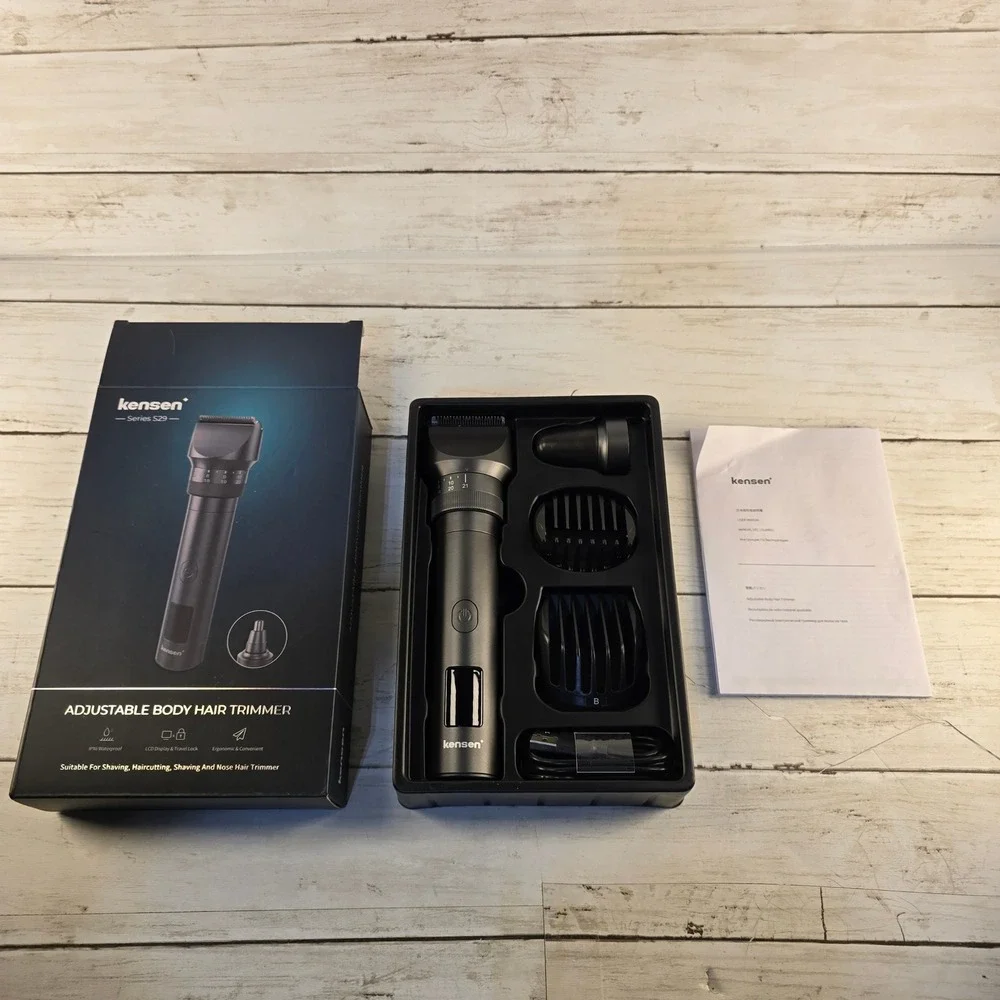 NEW Kensen Series S29 Adjustable Body Hair Trimmer JK-881 Waterproof LCD Display